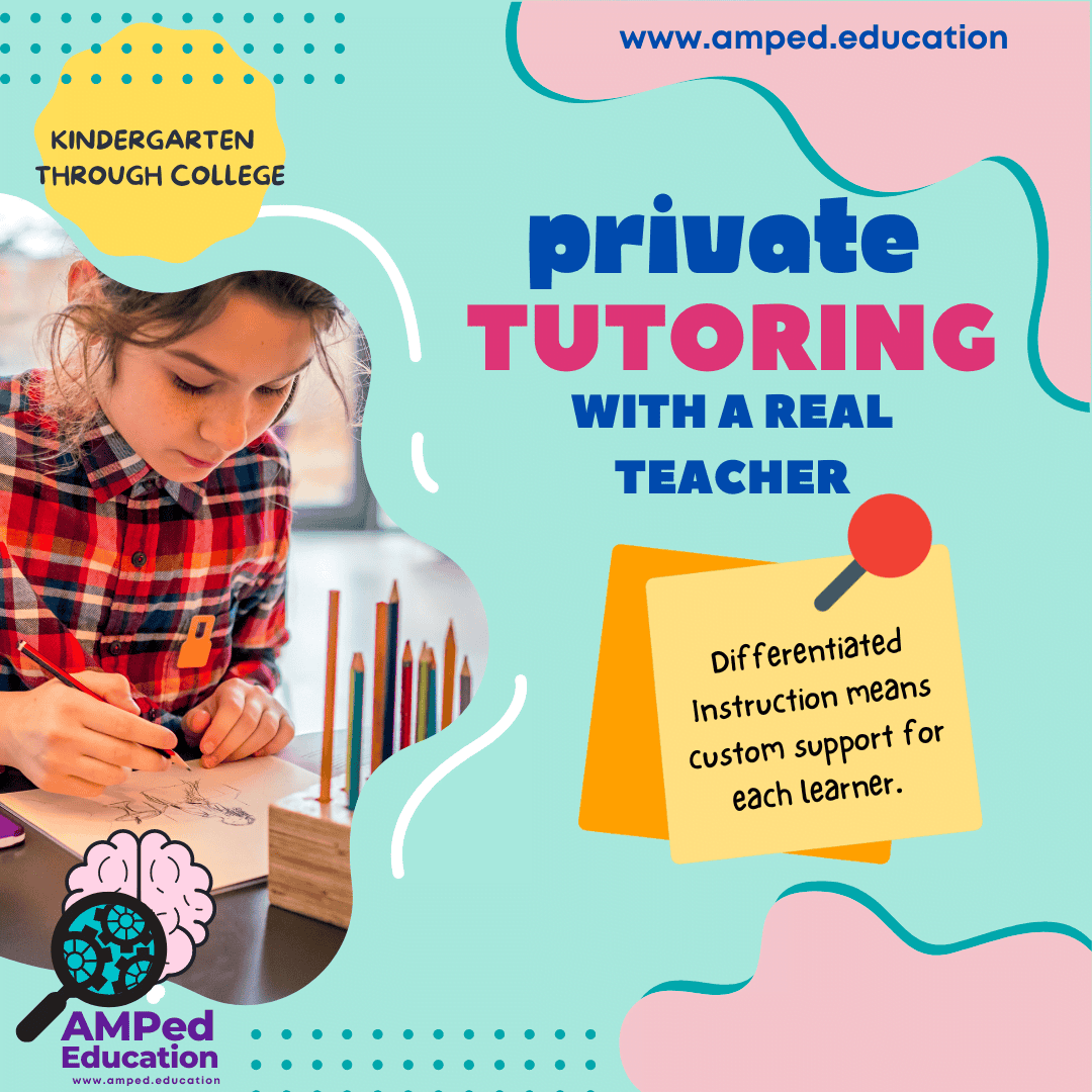 1:1 Support Private Tutoring